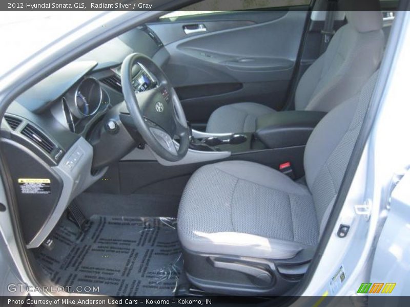 Radiant Silver / Gray 2012 Hyundai Sonata GLS