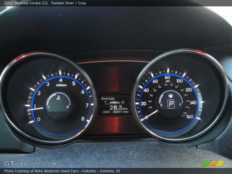 Radiant Silver / Gray 2012 Hyundai Sonata GLS