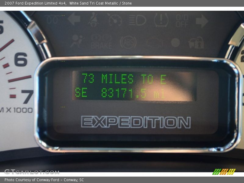 White Sand Tri Coat Metallic / Stone 2007 Ford Expedition Limited 4x4
