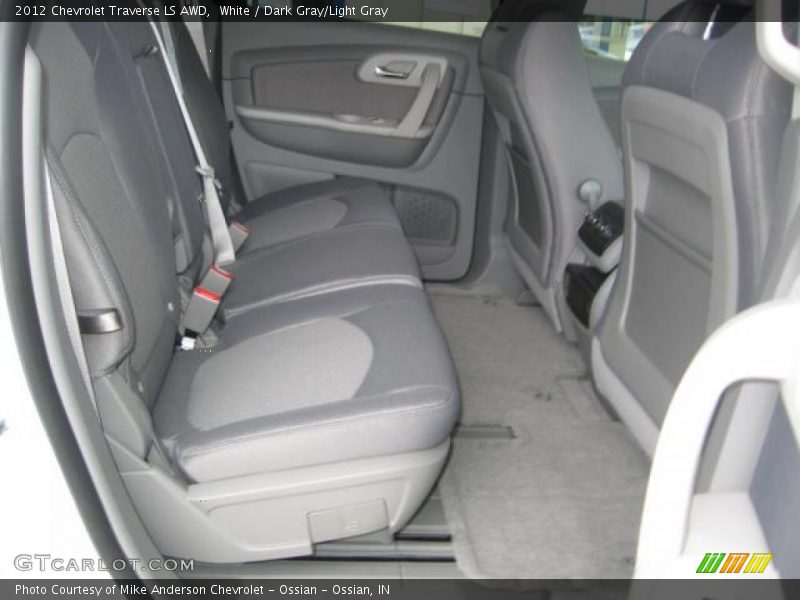 White / Dark Gray/Light Gray 2012 Chevrolet Traverse LS AWD
