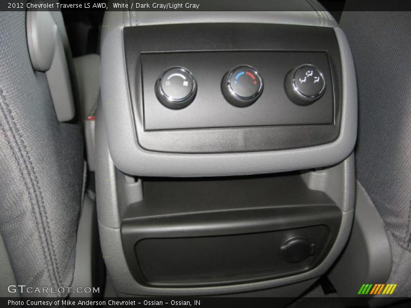 White / Dark Gray/Light Gray 2012 Chevrolet Traverse LS AWD