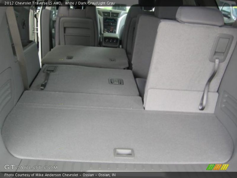 White / Dark Gray/Light Gray 2012 Chevrolet Traverse LS AWD