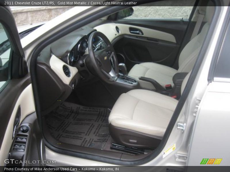 Gold Mist Metallic / Cocoa/Light Neutral Leather 2011 Chevrolet Cruze LTZ/RS