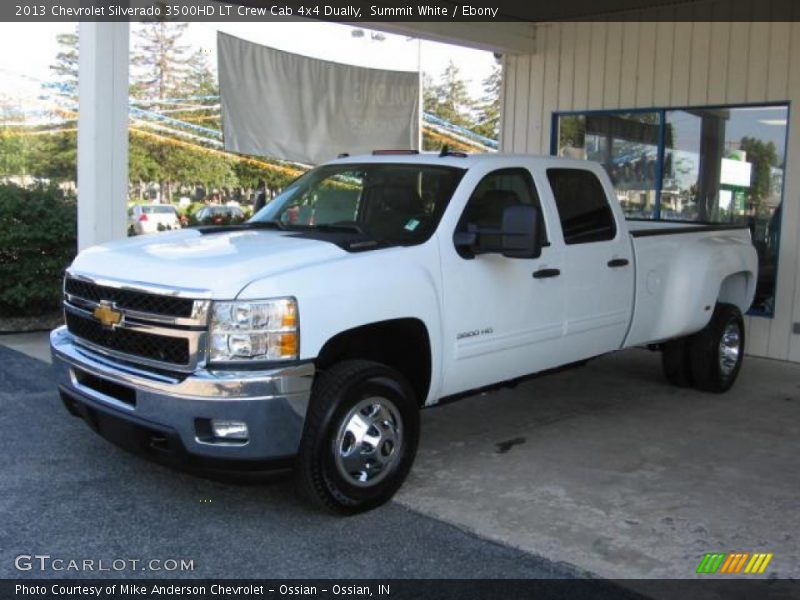 Front 3/4 View of 2013 Silverado 3500HD LT Crew Cab 4x4 Dually