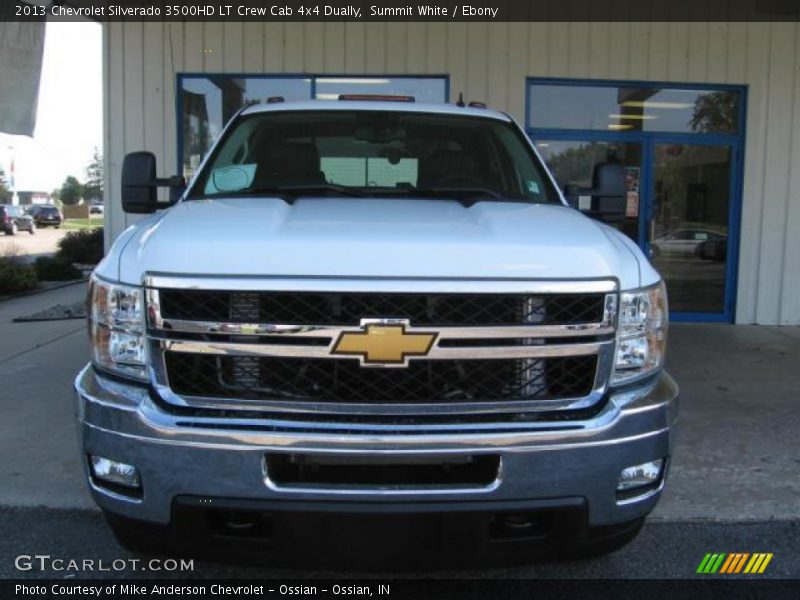 Summit White / Ebony 2013 Chevrolet Silverado 3500HD LT Crew Cab 4x4 Dually
