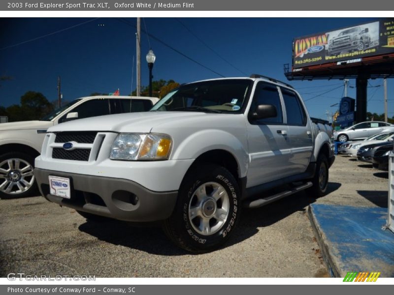 Oxford White / Medium Flint 2003 Ford Explorer Sport Trac XLT