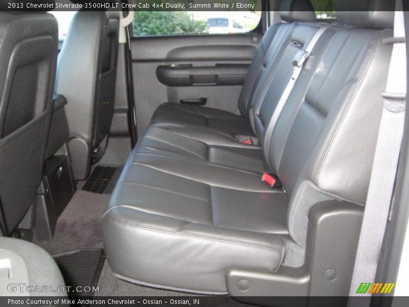 Rear Seat of 2013 Silverado 3500HD LT Crew Cab 4x4 Dually