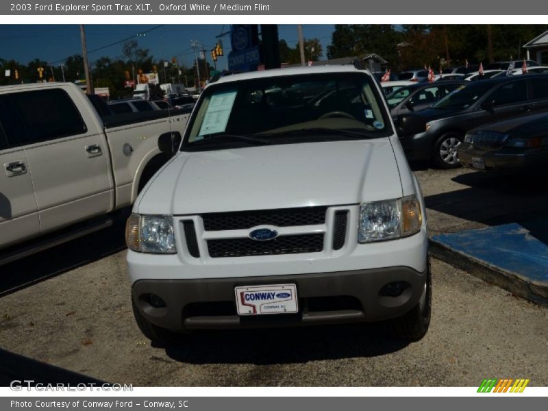 Oxford White / Medium Flint 2003 Ford Explorer Sport Trac XLT