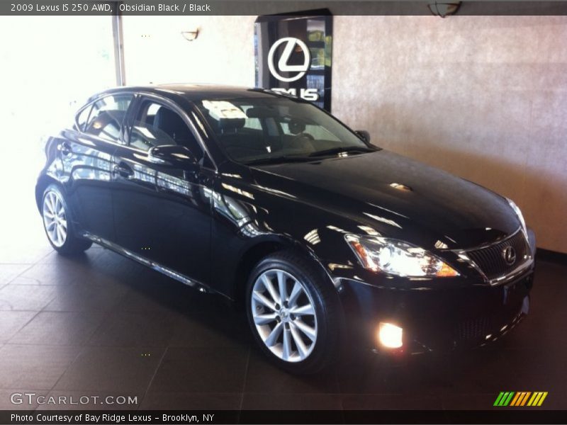 Obsidian Black / Black 2009 Lexus IS 250 AWD