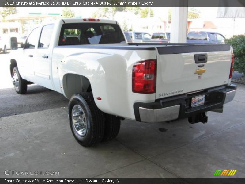 Summit White / Ebony 2013 Chevrolet Silverado 3500HD LT Crew Cab 4x4 Dually