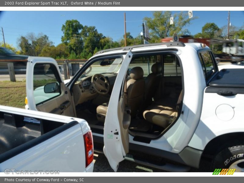 Oxford White / Medium Flint 2003 Ford Explorer Sport Trac XLT