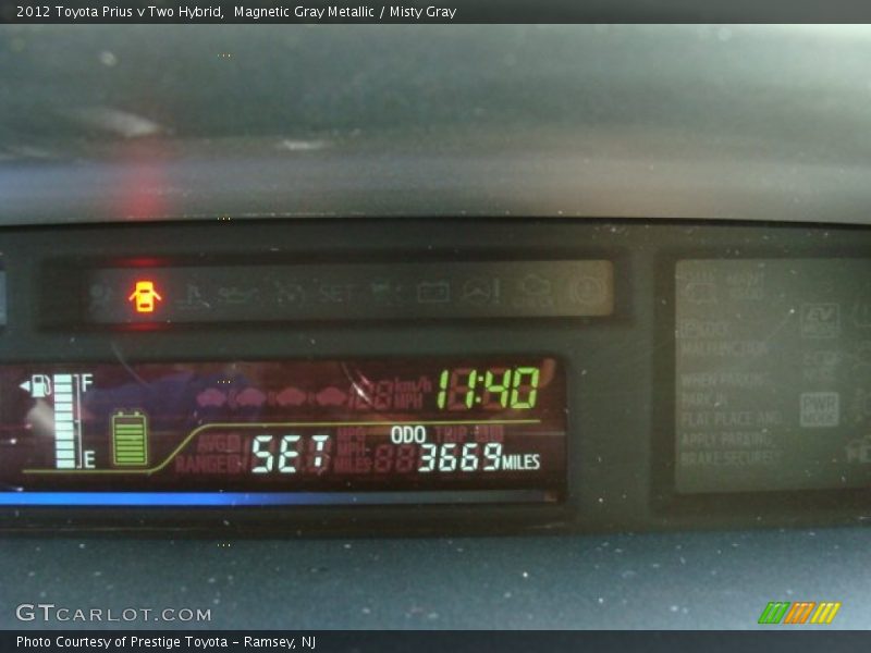 Magnetic Gray Metallic / Misty Gray 2012 Toyota Prius v Two Hybrid