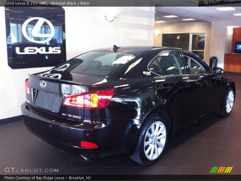Obsidian Black / Black 2009 Lexus IS 250 AWD