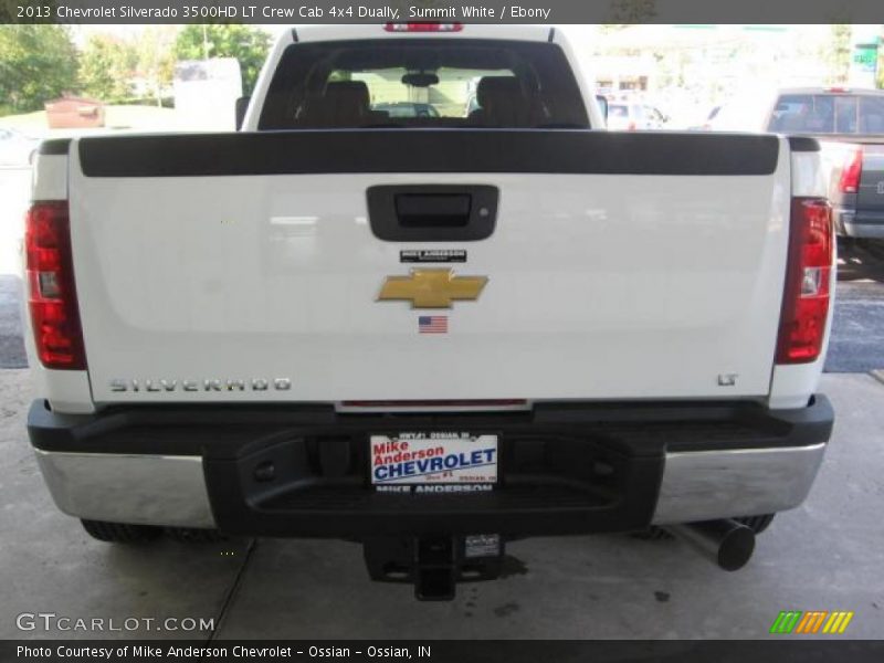 Summit White / Ebony 2013 Chevrolet Silverado 3500HD LT Crew Cab 4x4 Dually