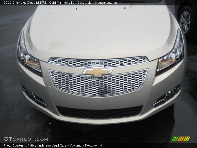Gold Mist Metallic / Cocoa/Light Neutral Leather 2011 Chevrolet Cruze LTZ/RS