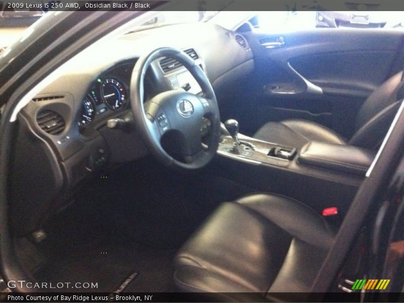 Obsidian Black / Black 2009 Lexus IS 250 AWD