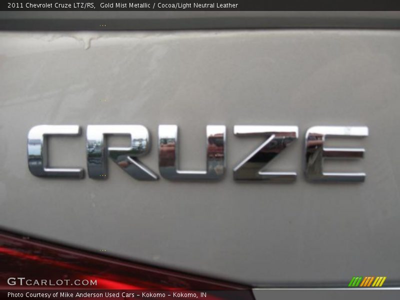 Gold Mist Metallic / Cocoa/Light Neutral Leather 2011 Chevrolet Cruze LTZ/RS