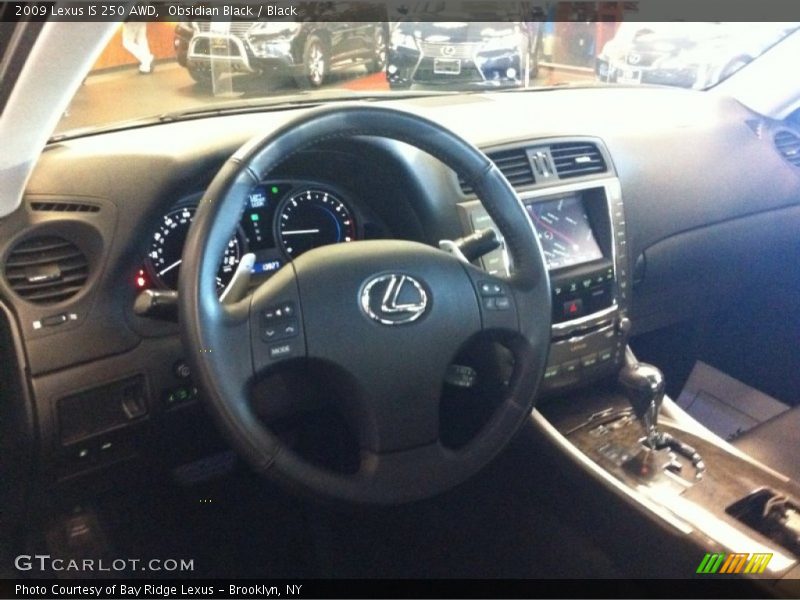 Obsidian Black / Black 2009 Lexus IS 250 AWD