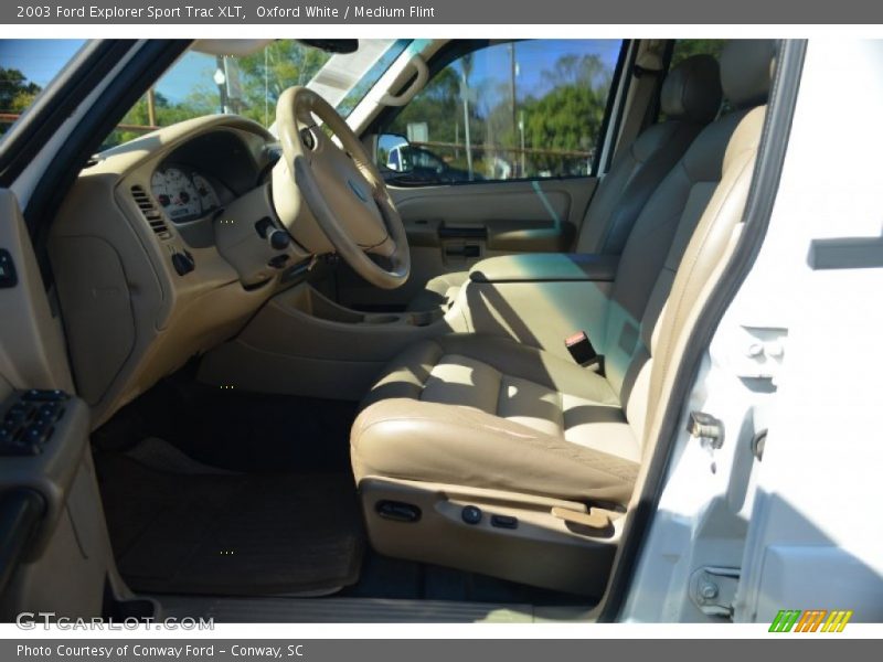 Oxford White / Medium Flint 2003 Ford Explorer Sport Trac XLT