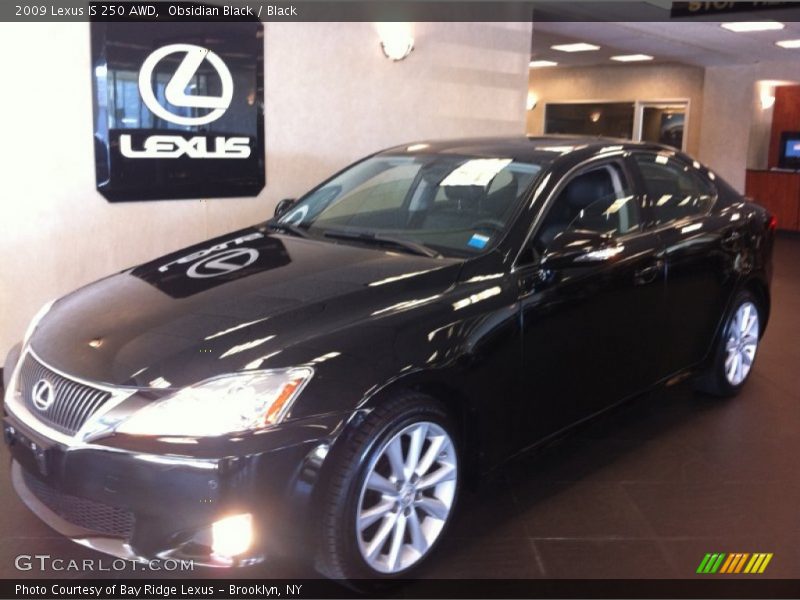 Obsidian Black / Black 2009 Lexus IS 250 AWD