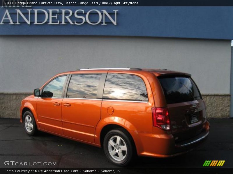 Mango Tango Pearl / Black/Light Graystone 2011 Dodge Grand Caravan Crew
