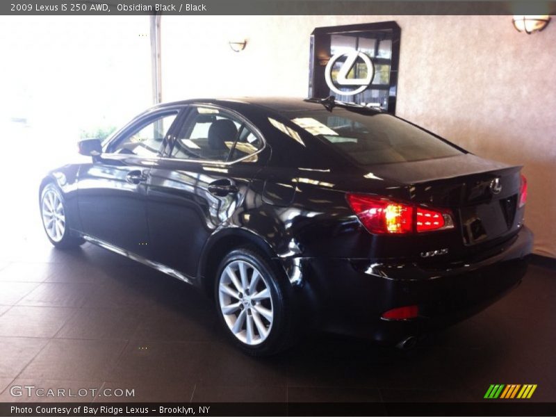 Obsidian Black / Black 2009 Lexus IS 250 AWD