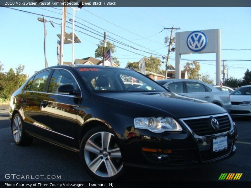 Deep Black / Black 2010 Volkswagen Passat Komfort Sedan