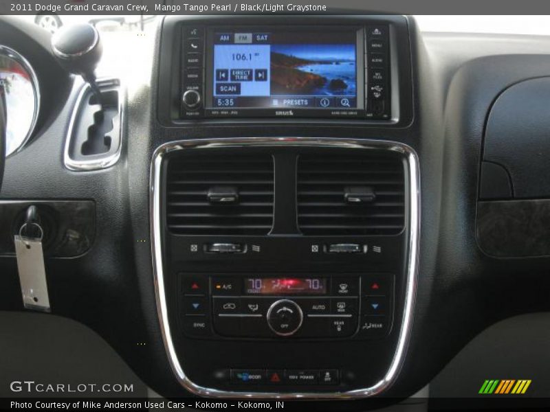 Mango Tango Pearl / Black/Light Graystone 2011 Dodge Grand Caravan Crew