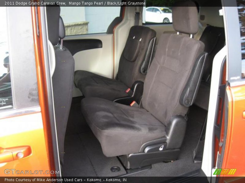 Mango Tango Pearl / Black/Light Graystone 2011 Dodge Grand Caravan Crew