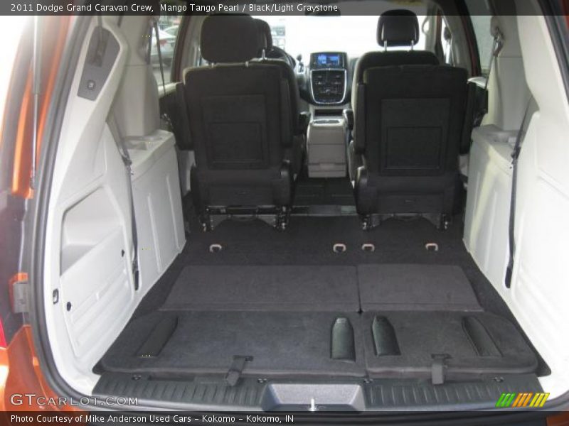 Mango Tango Pearl / Black/Light Graystone 2011 Dodge Grand Caravan Crew