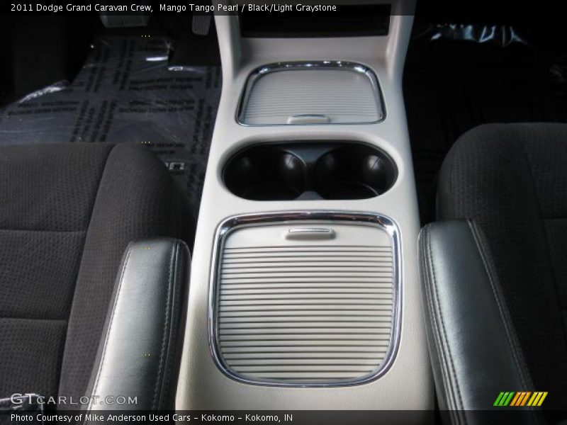Mango Tango Pearl / Black/Light Graystone 2011 Dodge Grand Caravan Crew