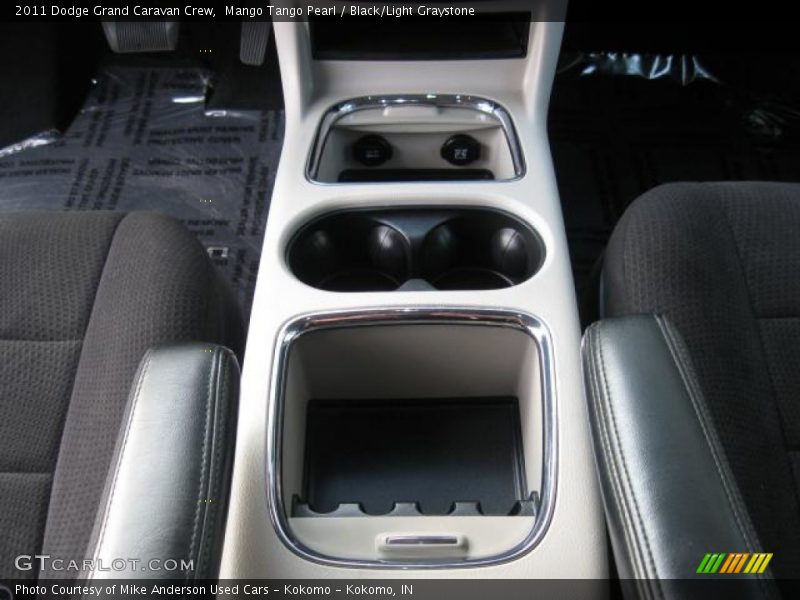 Mango Tango Pearl / Black/Light Graystone 2011 Dodge Grand Caravan Crew