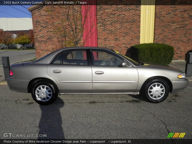 Light Sandrift Metallic / Taupe 2003 Buick Century Custom