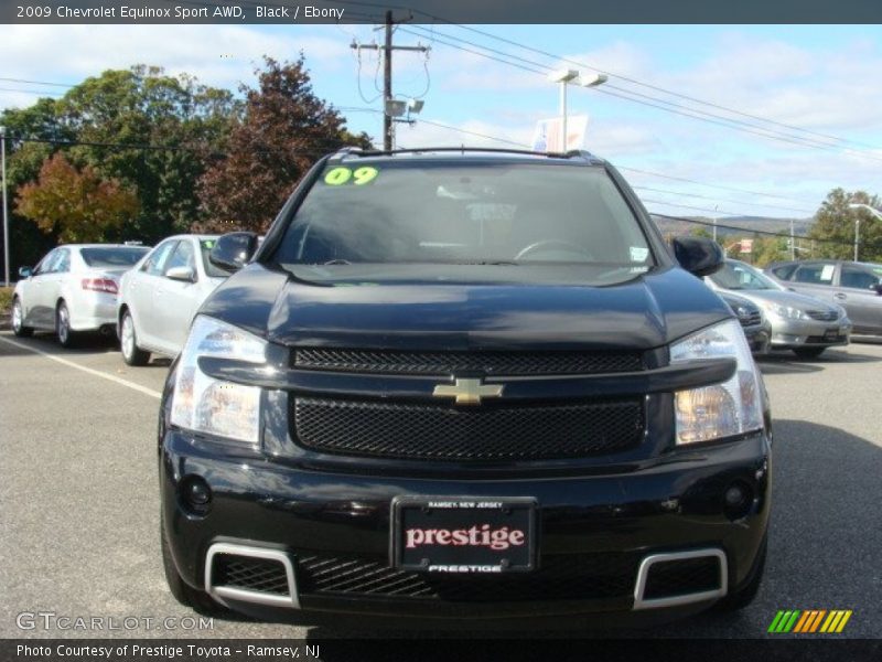 Black / Ebony 2009 Chevrolet Equinox Sport AWD