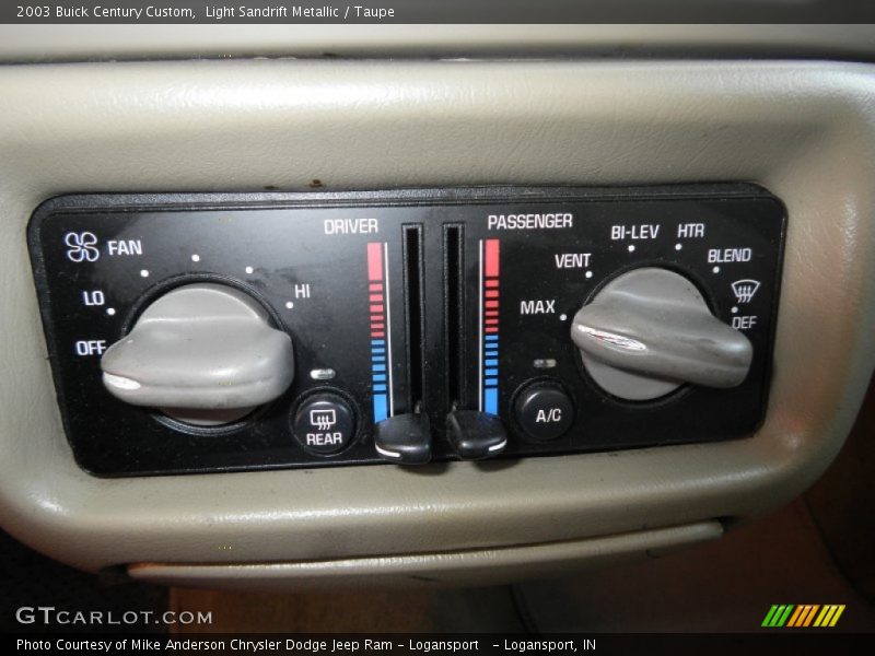 Light Sandrift Metallic / Taupe 2003 Buick Century Custom