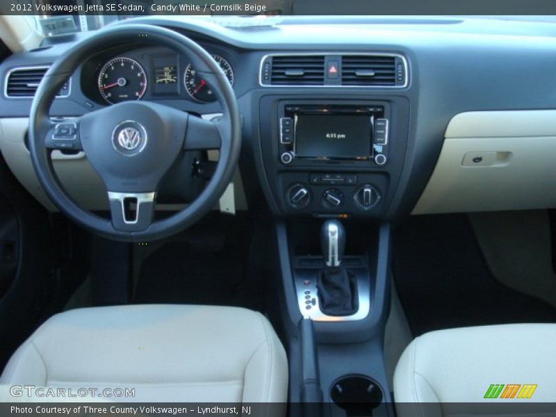 Candy White / Cornsilk Beige 2012 Volkswagen Jetta SE Sedan