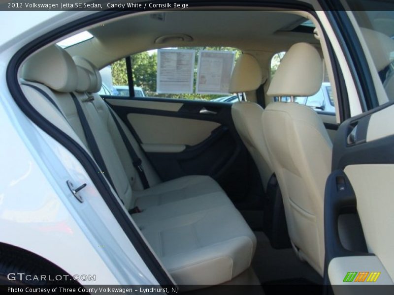 Candy White / Cornsilk Beige 2012 Volkswagen Jetta SE Sedan