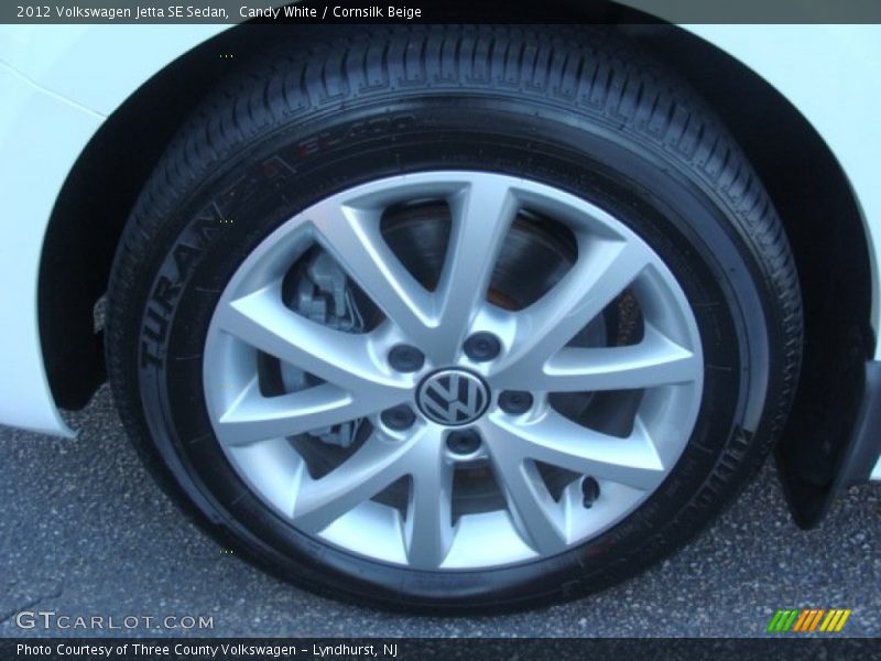 Candy White / Cornsilk Beige 2012 Volkswagen Jetta SE Sedan