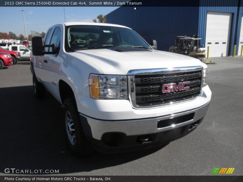 Summit White / Dark Titanium 2013 GMC Sierra 2500HD Extended Cab 4x4