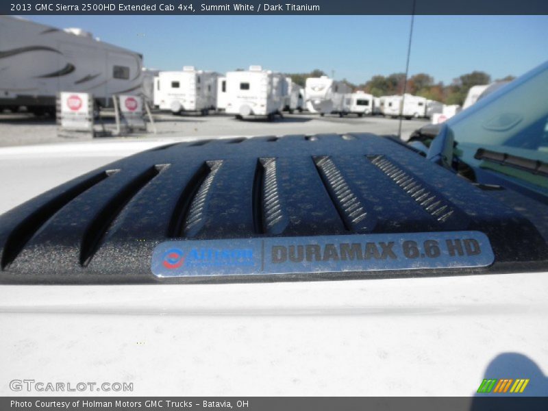 Summit White / Dark Titanium 2013 GMC Sierra 2500HD Extended Cab 4x4