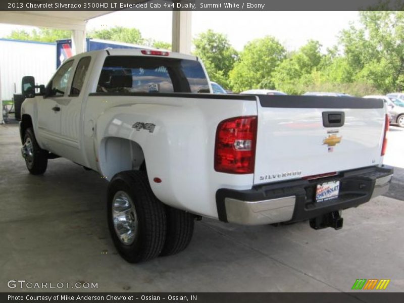 Summit White / Ebony 2013 Chevrolet Silverado 3500HD LT Extended Cab 4x4 Dually
