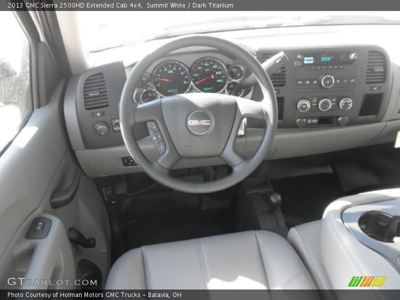 Summit White / Dark Titanium 2013 GMC Sierra 2500HD Extended Cab 4x4