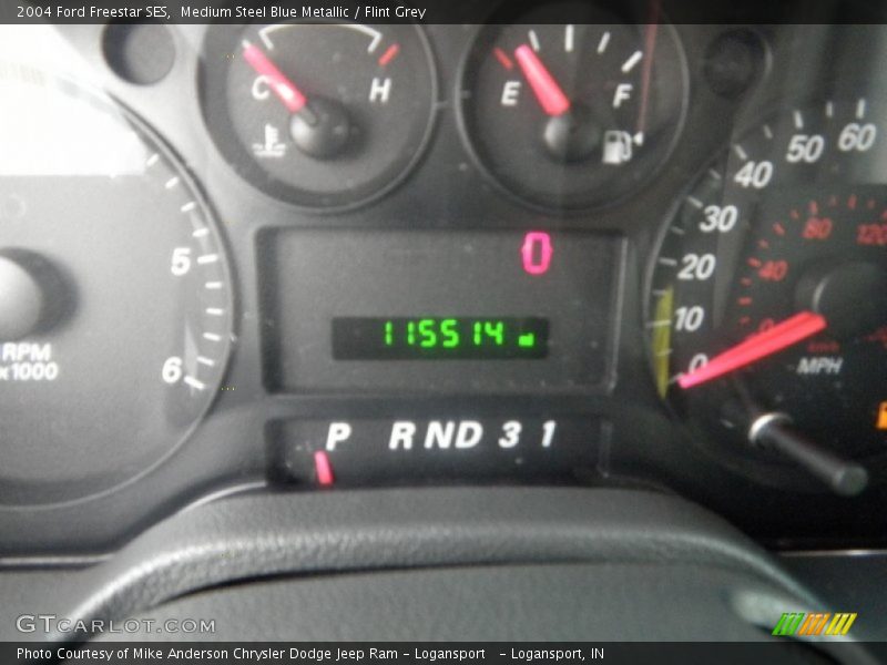 Medium Steel Blue Metallic / Flint Grey 2004 Ford Freestar SES