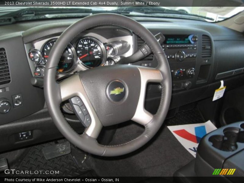 Dashboard of 2013 Silverado 3500HD LT Extended Cab 4x4 Dually