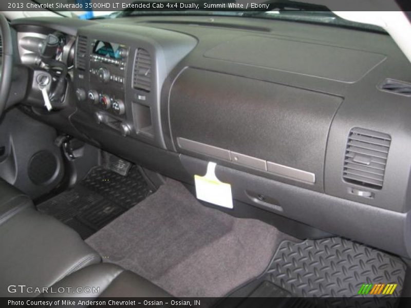 Summit White / Ebony 2013 Chevrolet Silverado 3500HD LT Extended Cab 4x4 Dually