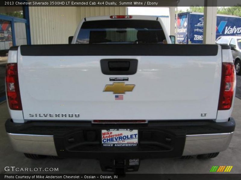 Summit White / Ebony 2013 Chevrolet Silverado 3500HD LT Extended Cab 4x4 Dually