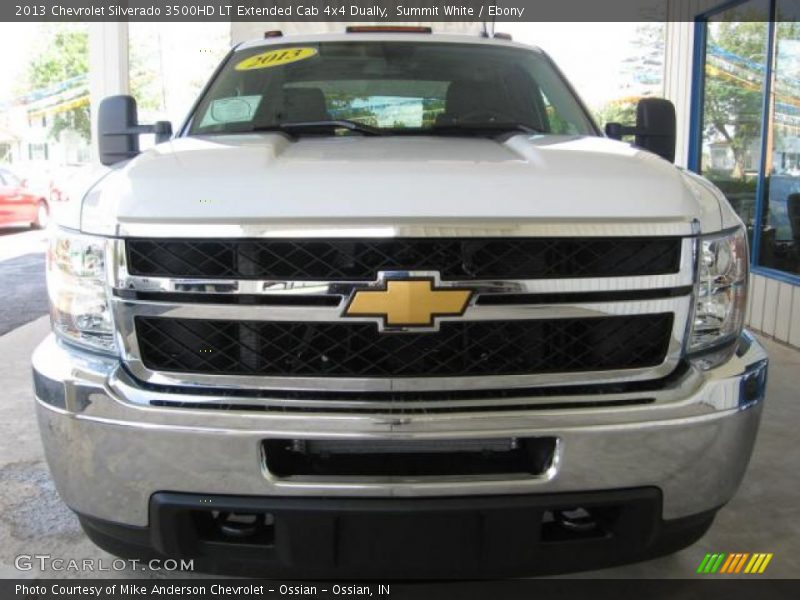 Summit White / Ebony 2013 Chevrolet Silverado 3500HD LT Extended Cab 4x4 Dually