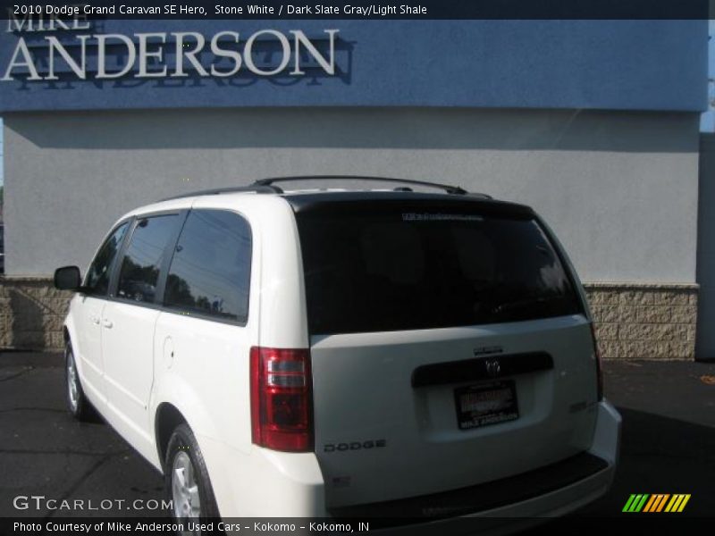 Stone White / Dark Slate Gray/Light Shale 2010 Dodge Grand Caravan SE Hero