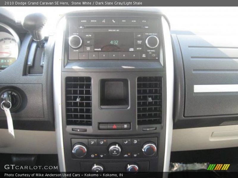 Stone White / Dark Slate Gray/Light Shale 2010 Dodge Grand Caravan SE Hero