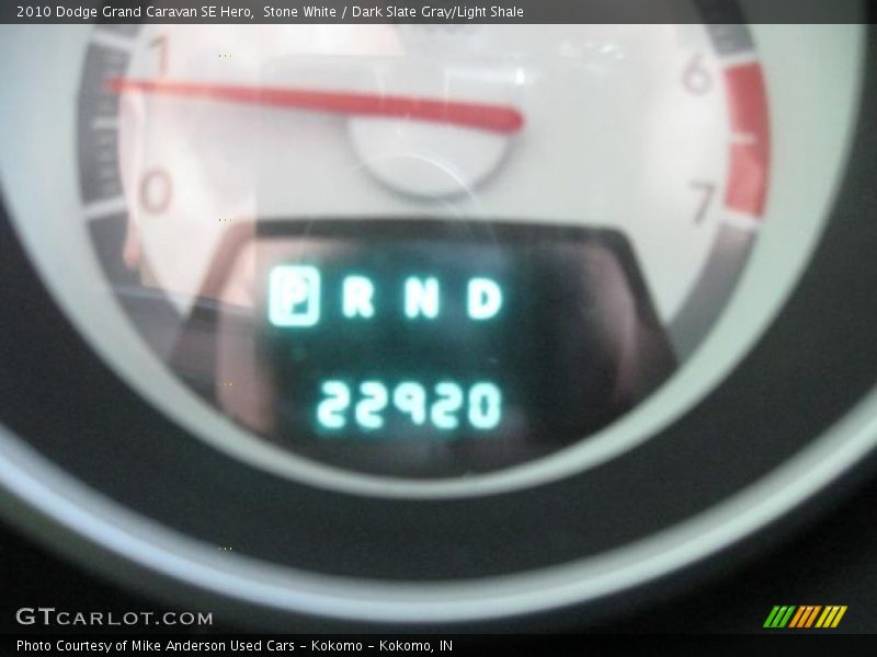 Stone White / Dark Slate Gray/Light Shale 2010 Dodge Grand Caravan SE Hero